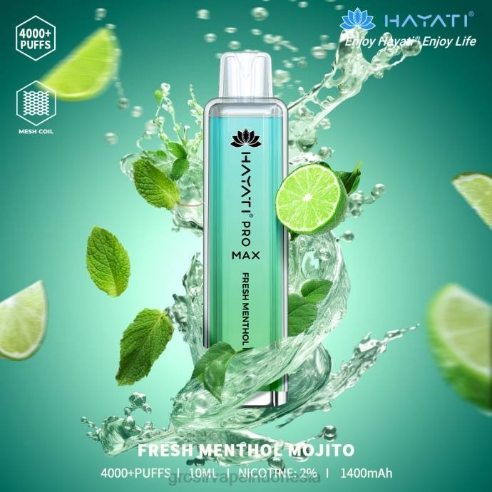 grosir liquid vape | 0LVV187 mojito mentol segar Hayati Pro Max 4000