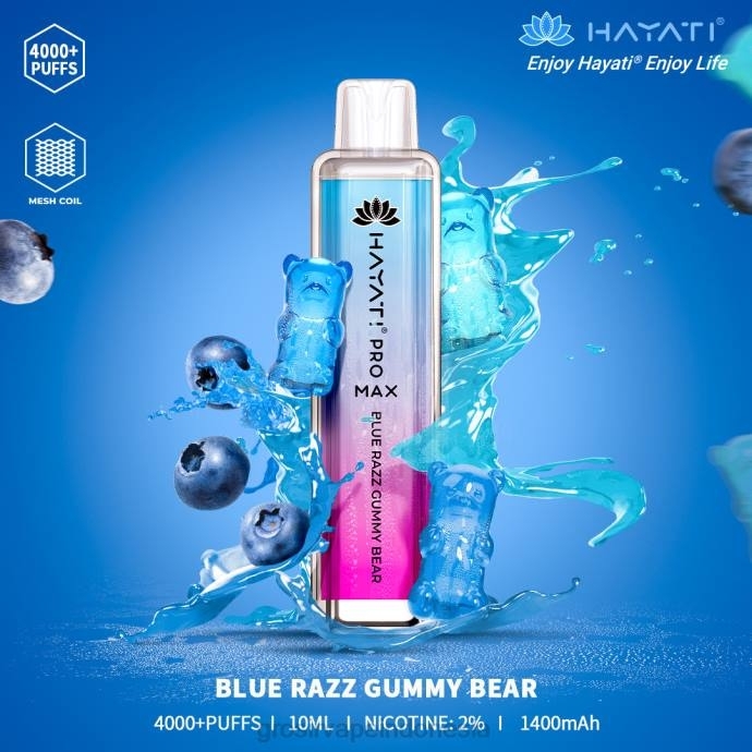 beruang bergetah razz biru