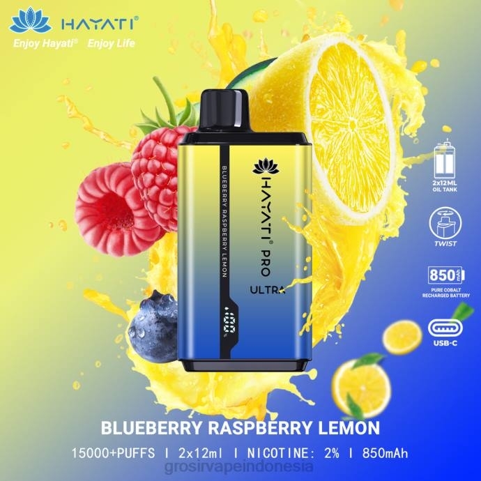 grosir vape termurah | 0LVV202 blueberry raspberi lemon Hayati Pro Ultra