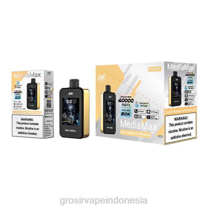 JNR MediaMax 40rb kepulan semangka mangga persik PH20R15 | Grosir Vape Jakarta