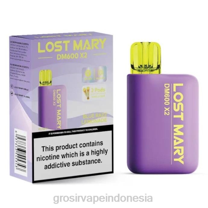 grosir vape pekanbaru | 0LVV466 limun razz biru LOST MARY DM600 X2