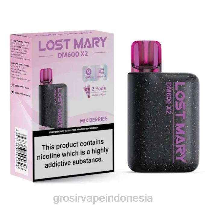 grosir vape pekanbaru | 0LVV476 campur buah beri LOST MARY DM600 X2