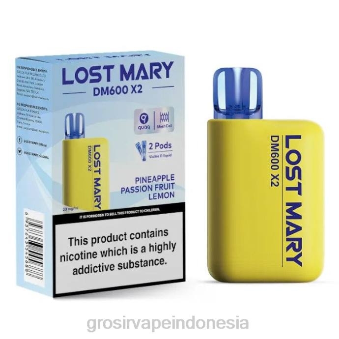 grosir vape sidoarjo | 0LVV478 nanas markisa lemon LOST MARY DM600 X2