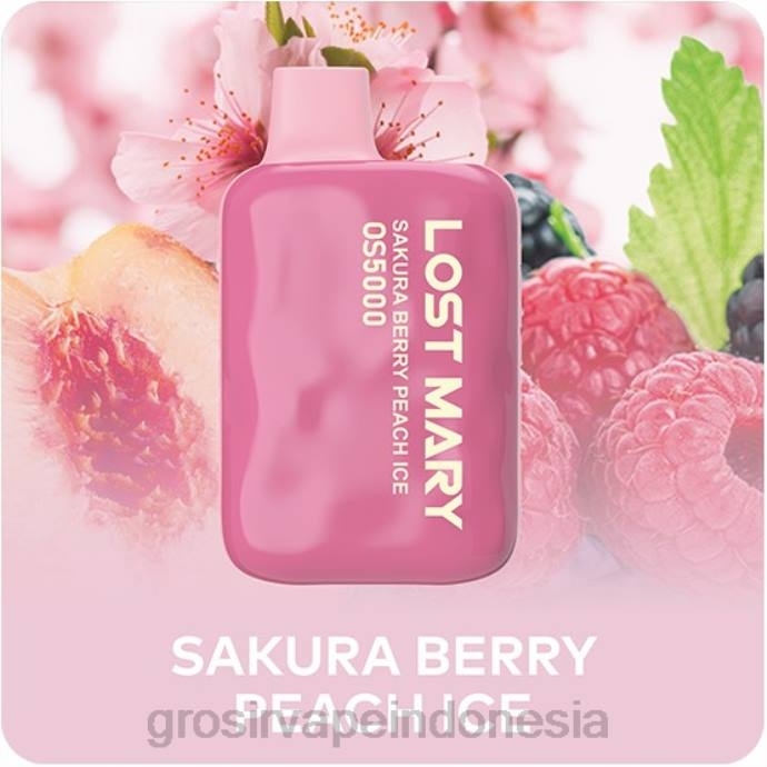 grosir liquid vape | 0LVV497 es buah persik sakura berry LOST MARY OS5000