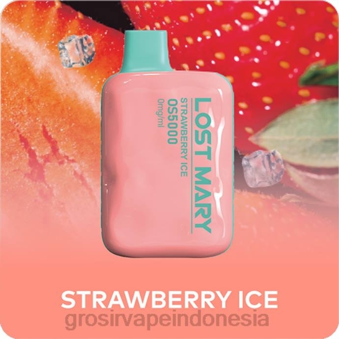 grosir liquid vape | 0LVV507 es stroberi LOST MARY OS5000 0mg/ml