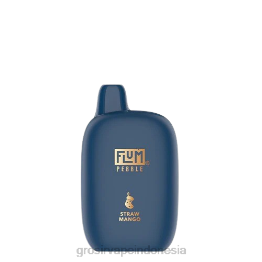 Grosir Vape Indonesia 2F4811 FLUM PEBBLES 6000 isapan (edisi natal) mangga jerami