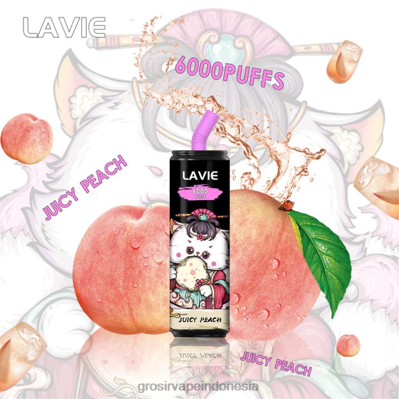 Grosir Vape Indonesia 228H8271 LAVIE Coke BAR 6000 isapan buah persik yang berair