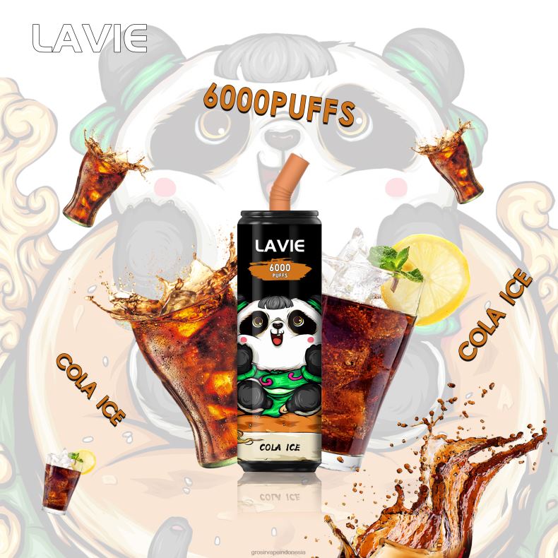 Grosir Vape Pekanbaru 228H8276 LAVIE Coke BAR 6000 isapan es kola