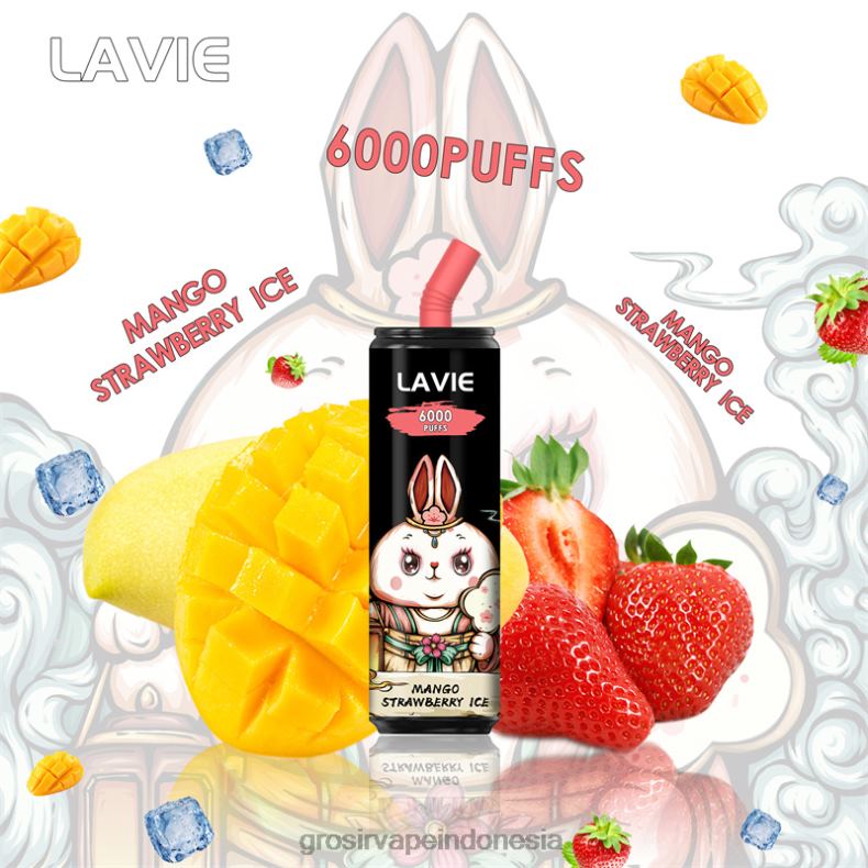 Grosir Vape Store 228H8273 LAVIE Coke BAR 6000 isapan es stroberi mangga