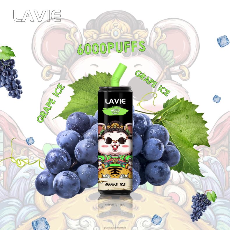 Vape Indonesia Bandung 228H8269 LAVIE Coke BAR 6000 isapan es anggur