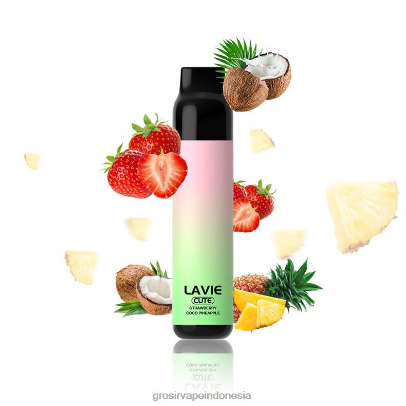 Grosir Vape Indonesia 228H8291 LAVIE BAR 3000 isapan apel kelapa stroberi
