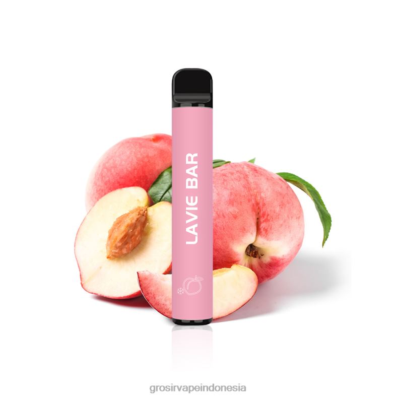 Grosir Vape Jakarta 228H8325 LAVIE BAR 2% versi 800 isapan es persik