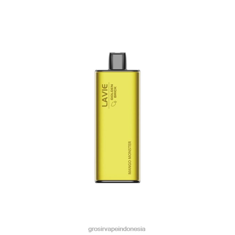 Grosir Vape Indonesia 228H861 LAVIE GOLDEN BRICK 10.000 isapan monster mangga
