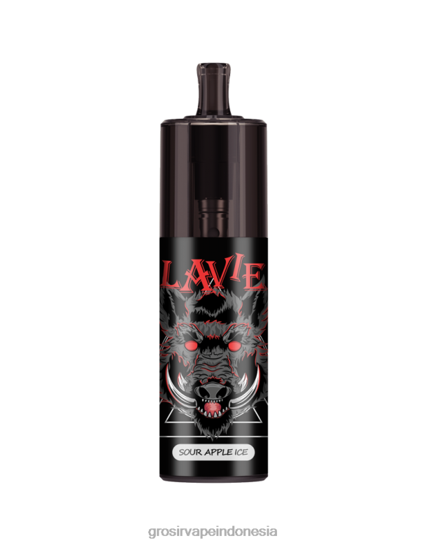 Vape Indonesia Bandung 228H8329 LAVIE COLOUR BAR Kontrol aliran udara 10.000 embusan es apel asam