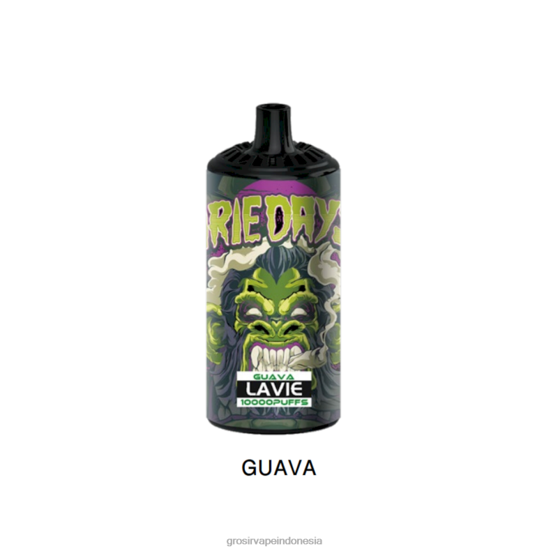 Grosir Vape Sidoarjo 228H8368 LAVIE BEAST 10.000 isapan jambu biji