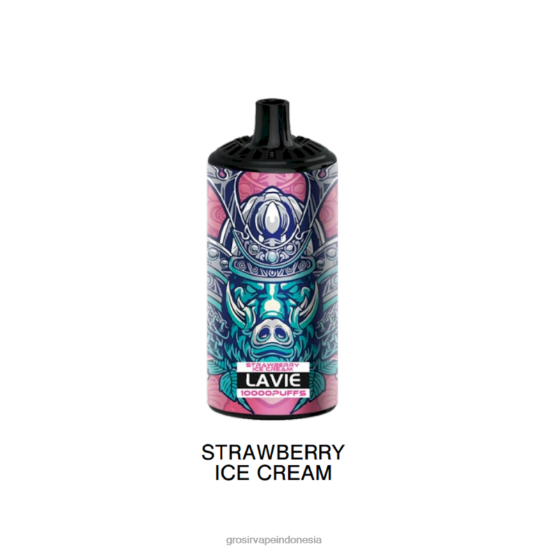 Vape Indonesia Bandung 228H8369 LAVIE BEAST 10.000 isapan es krim stroberi