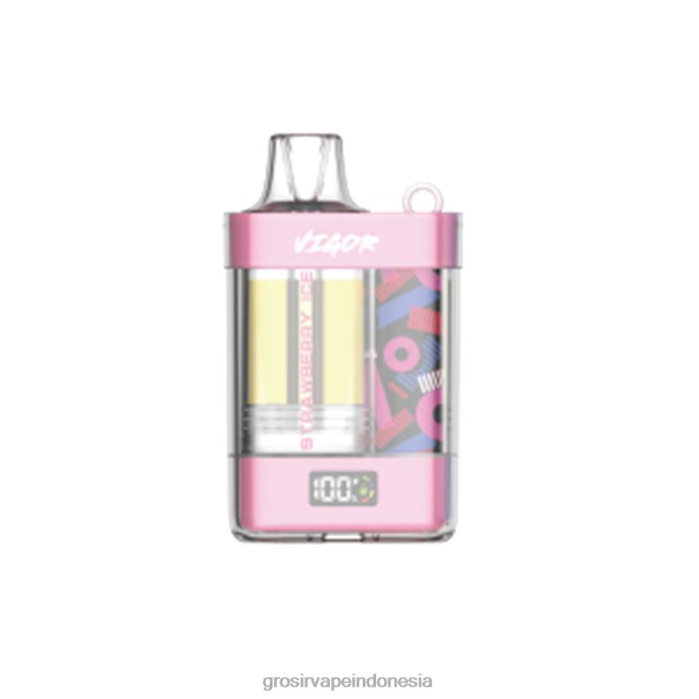 Grosir Vape Indonesia 228H81 LAVIE VIGOR 15.000 isapan es stroberi
