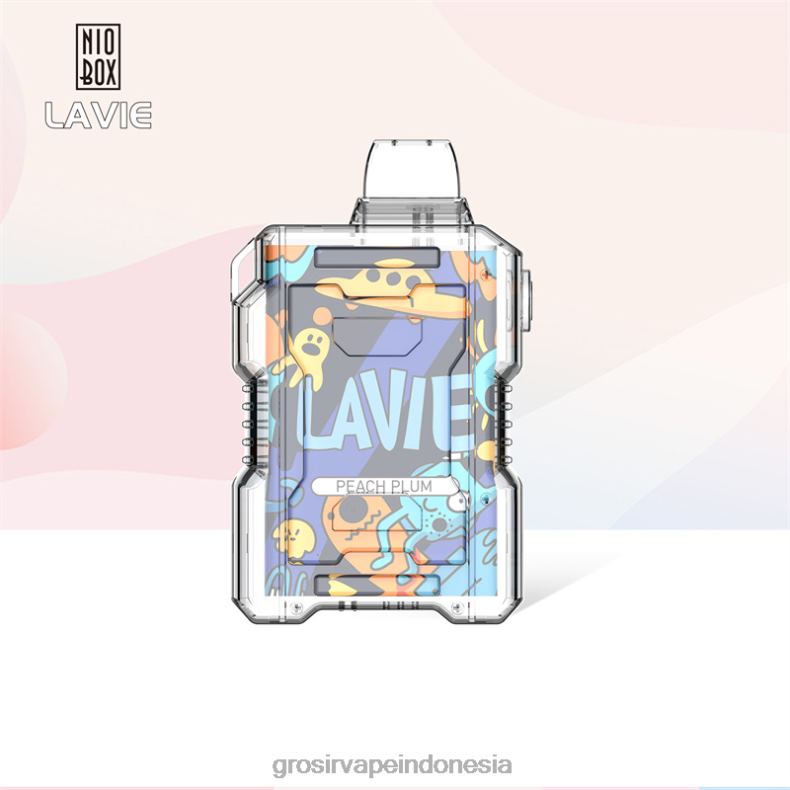 Grosir Vape Sidoarjo 228H8198 LAVIE NIO BOX 9000 isapan prem persik