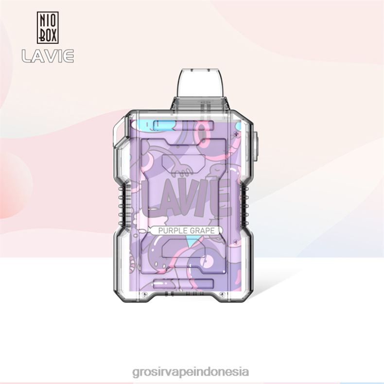 Grosir Vape Termurah 228H8192 LAVIE NIO BOX 9000 isapan anggur ungu