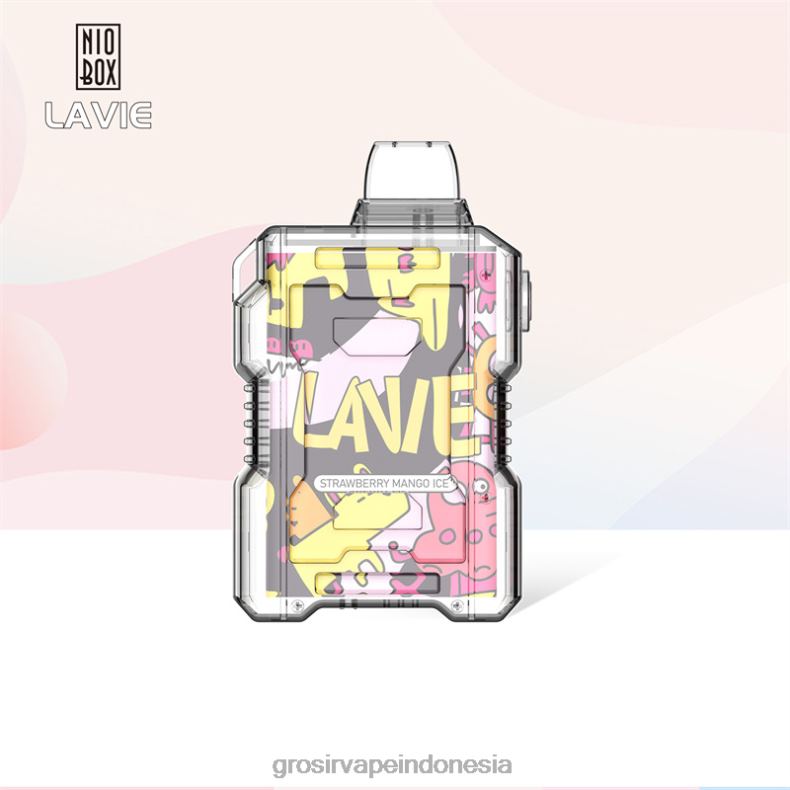 Vape Indonesia Online 228H8190 LAVIE NIO BOX 9000 isapan es mangga stroberi