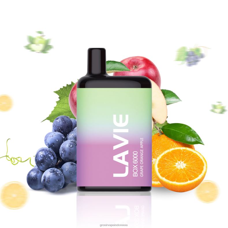 Grosir Vape Termurah 228H8202 LAVIE BOX 6000 isapan apel jeruk anggur