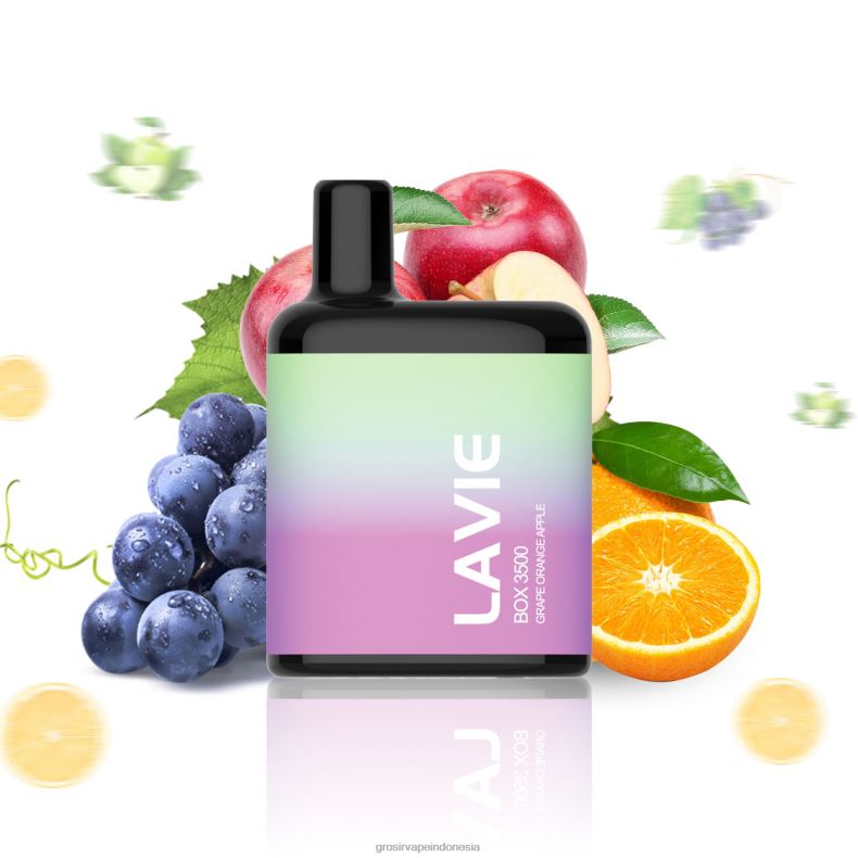 Grosir Vape Termurah 228H8212 LAVIE BOX 3500 isapan apel jeruk anggur