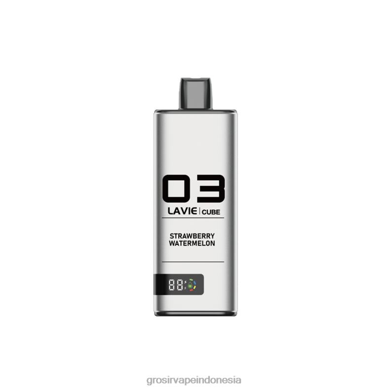 Grosir Liquid Vape 228H837 LAVIE Cube 20.000 isapan semangka stroberi