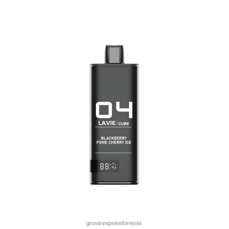 Grosir Vape Sidoarjo 228H838 LAVIE Cube 20.000 isapan es ceri blackberry pome