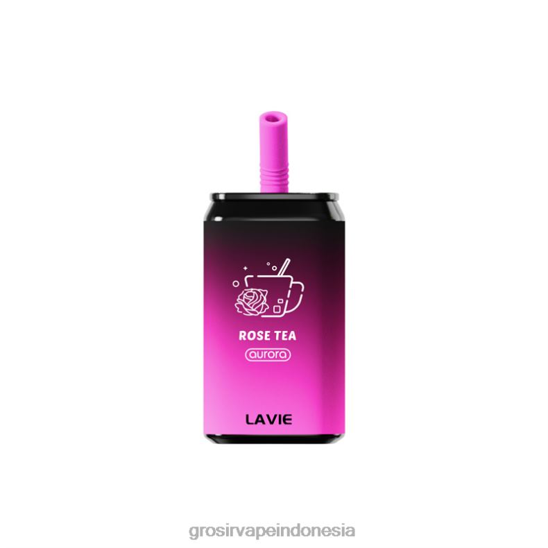 Grosir Vape Sidoarjo 228H8148 LAVIE Aurora 11000 isapan teh mawar