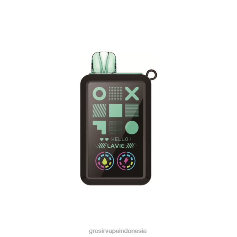 Grosir Vape Medan 228H834 LAVIE Cyber 20.000 isapan es kiwi stroberi/es melon