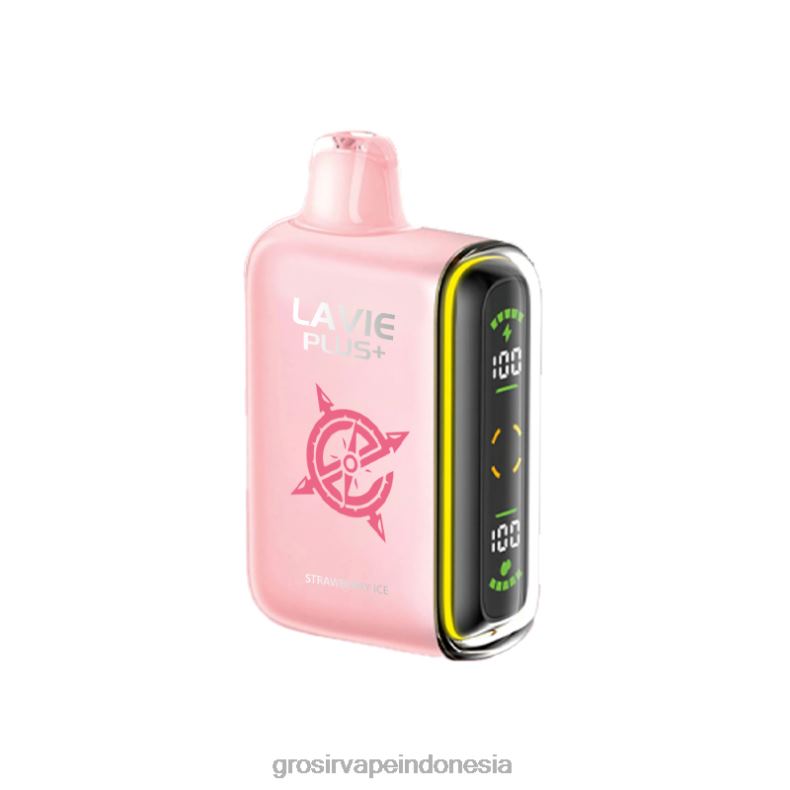 Grosir Vape Medan 228H8104 LAVIE PLUS 15.000 isapan es stroberi