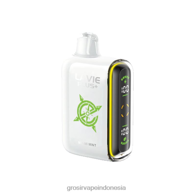 Grosir Vape Sidoarjo 228H898 LAVIE PLUS 15.000 isapan miami mint