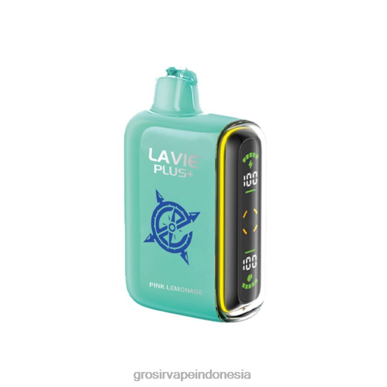 Grosir Vape Store 228H893 LAVIE PLUS 15.000 isapan limun merah muda
