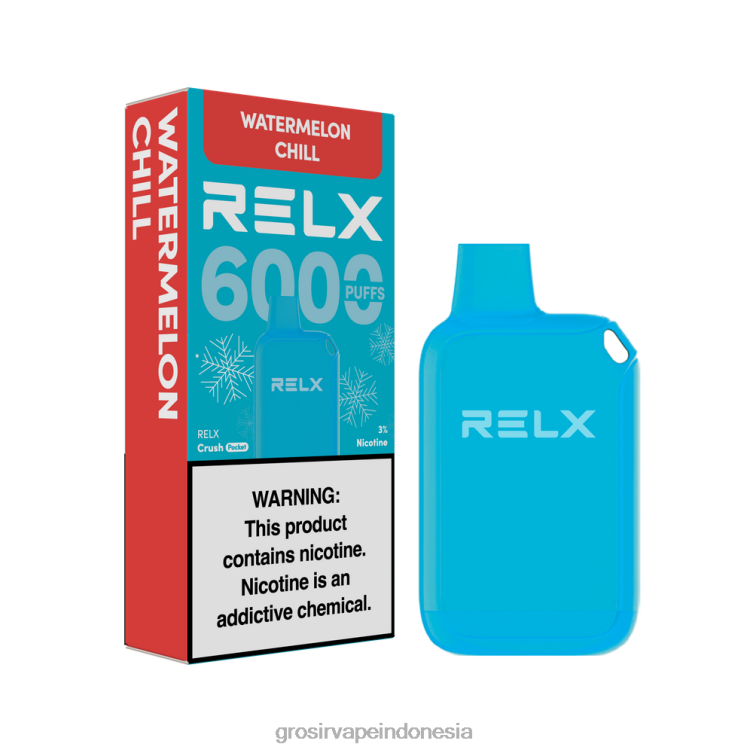 Grosir Vape Medan F6DFT24 RELX Crush Pocket 6000 es semangka dingin