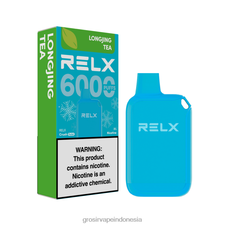 Vape Indonesia Bandung F6DFT9 RELX Crush Pocket 6000 es teh longjing