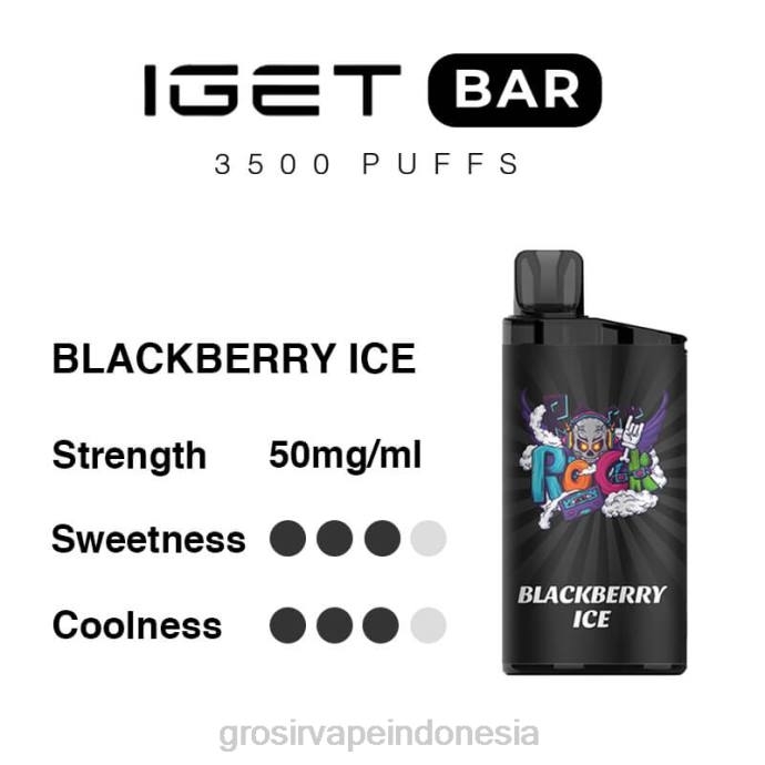 grosir vape Indonesia | 0LVV91 es blackberry IGET BAR 3500 5% nikotin