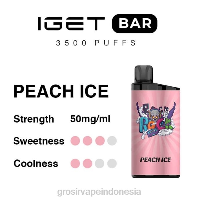 grosir vape jakarta | 0LVV95 es persik IGET BAR 3500 5% nikotin