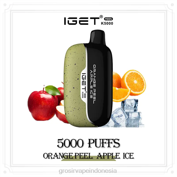 Grosir Vape Jakarta 4B0415 IGET Moon k5000 es apel kulit jeruk
