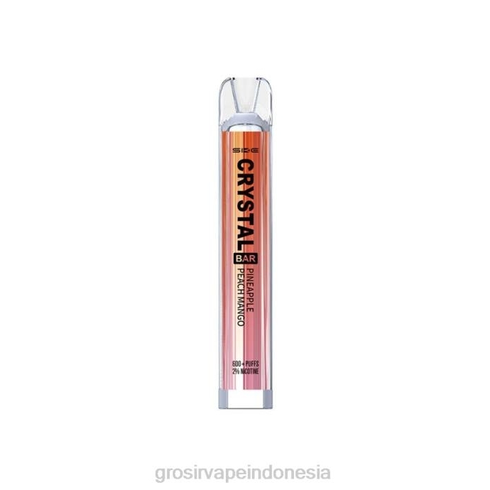 vape Indonesia online | 0LVV260 mangga persik nanas SKE Crystal Bar vape sekali pakai 600 isapan