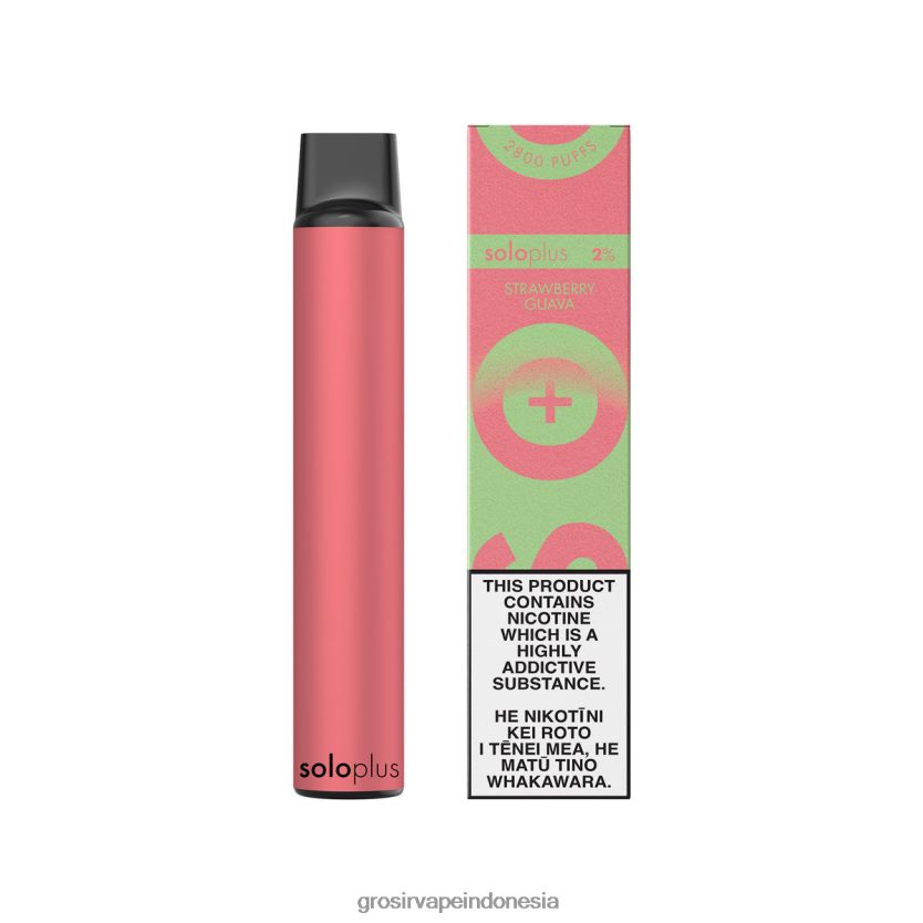 Grosir Liquid Vape 868FZ037 Solo Plus koleksi surga vape sekali pakai jambu stroberi