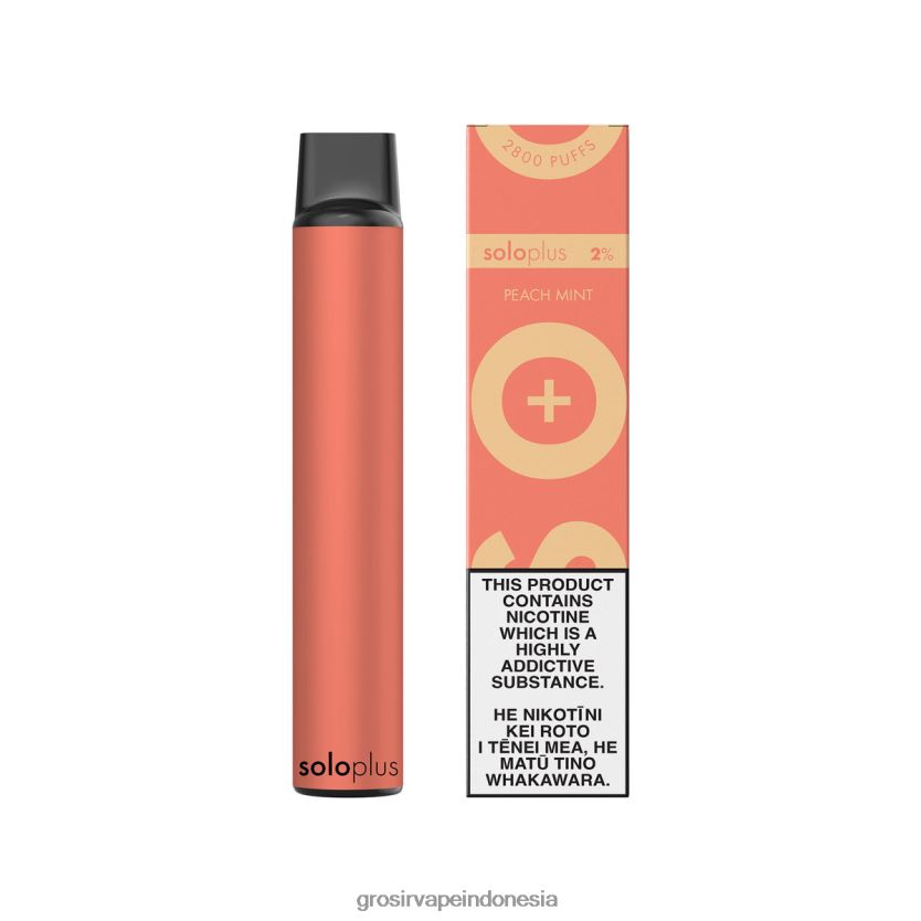 Grosir Vape Store 868FZ023 Solo Plus vape sekali pakai buah persik mint