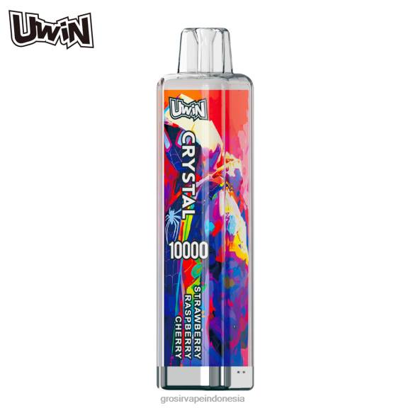 Grosir Liquid Vape BB8047 UWIN CRYSTAL 10.000 vape sekali pakai stroberi raspberry ceri
