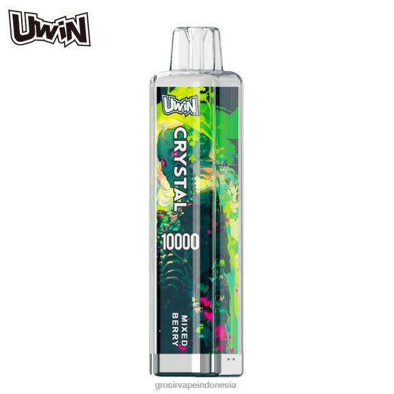 Grosir Vape Medan BB80414 UWIN CRYSTAL 10.000 vape sekali pakai buah beri campur