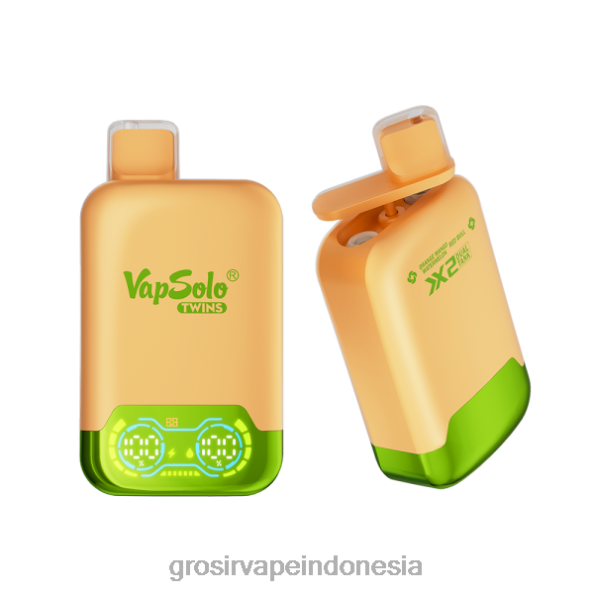 Grosir Vape Medan J22J2124 Vapsolo TWINS vape sekali pakai semangka mangga oranye & banteng merah