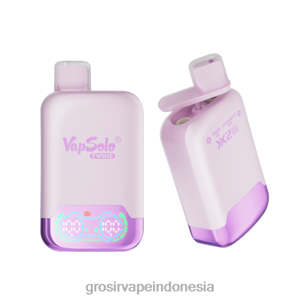 Grosir Vape Termurah J22J2122 Vapsolo TWINS vape sekali pakai es anggur & kiwi stroberi