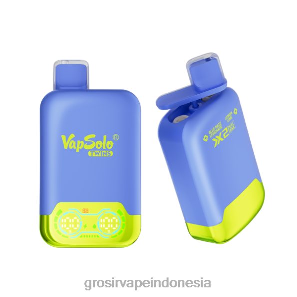Vape Indonesia Online J22J2120 Vapsolo TWINS vape sekali pakai limun razz biru & jeruk nipis