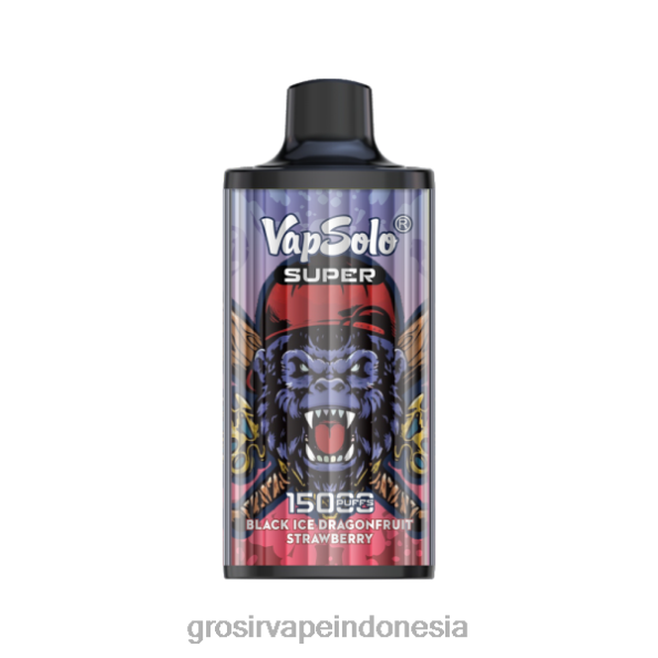 Grosir Liquid Vape J22J2107 Vapsolo SUPER vape sekali pakai stroberi buah naga es hitam
