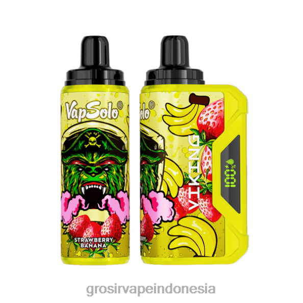 Grosir Liquid Vape J22J2137 Vapsolo VIKING vape sekali pakai pisang stroberi