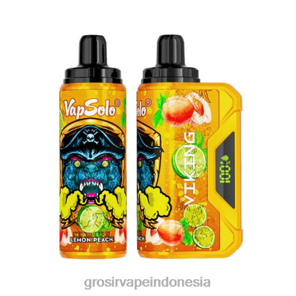 Grosir Vape Jakarta J22J2135 Vapsolo VIKING vape sekali pakai lemon persik
