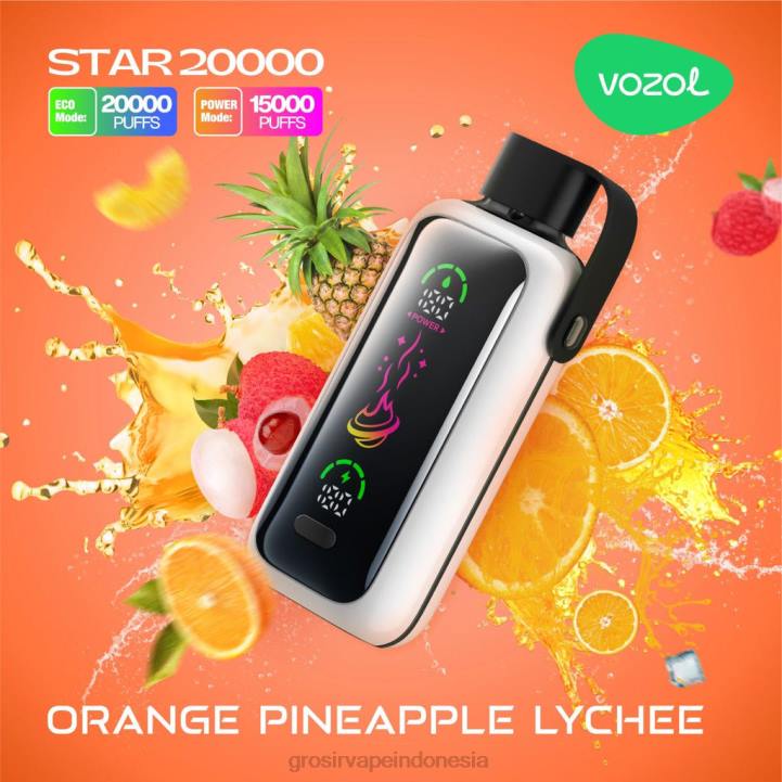 VOZOL STAR 20.000 leci nanas jeruk 32NB15 Grosir Vape Jakarta